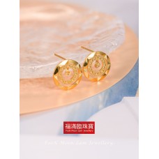 999.9足金精品耳環